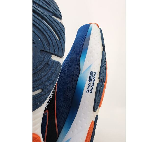 Men's Brooks Glycerin 21 Running Athletic Sneakers Blue Orange Size US 14 - Picture 9 of 11